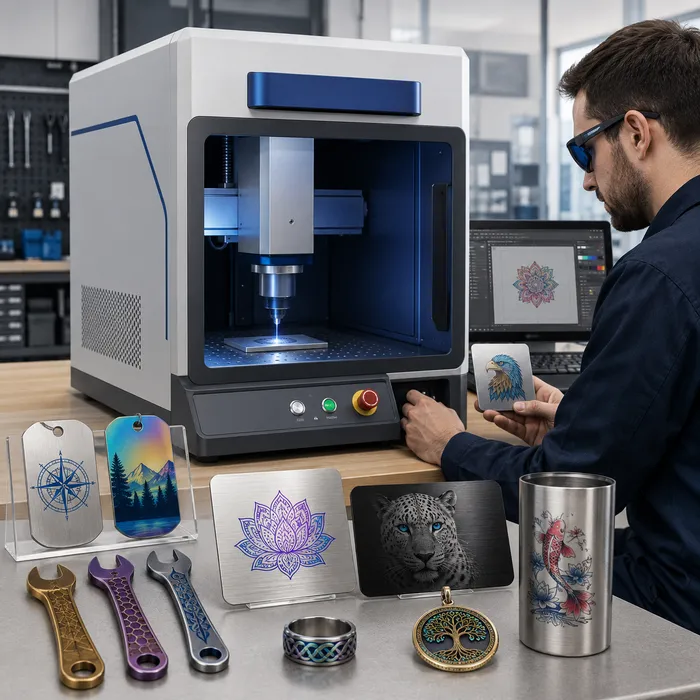 MOPA Fiber Laser Marking Machine